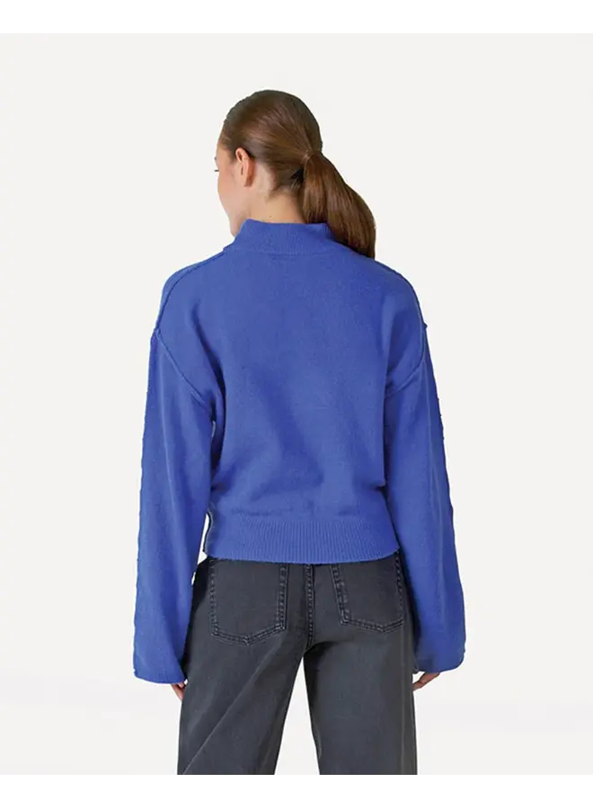 Emilia Knitted Pull Baja Blue