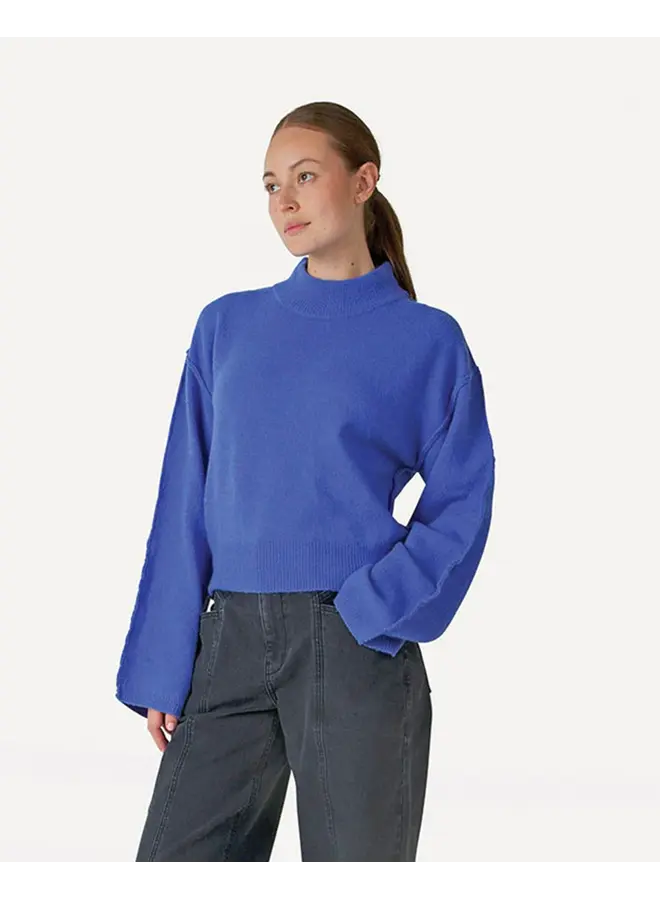 Emilia Knitted Pull Baja Blue