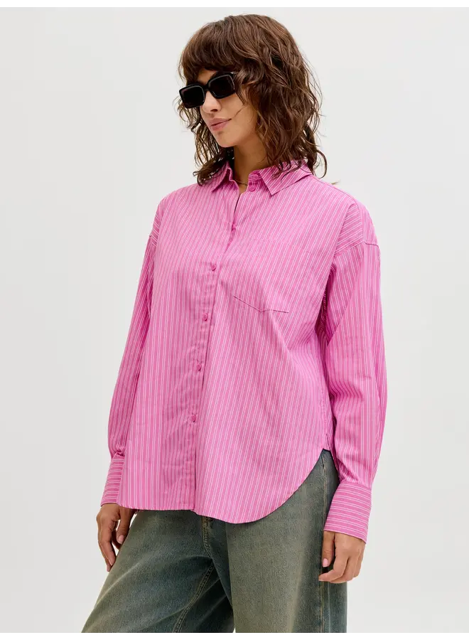 Jamie Relaxed Shirt Fiji Flower White