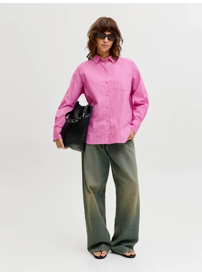 Jamie Relaxed Shirt Fiji Flower White