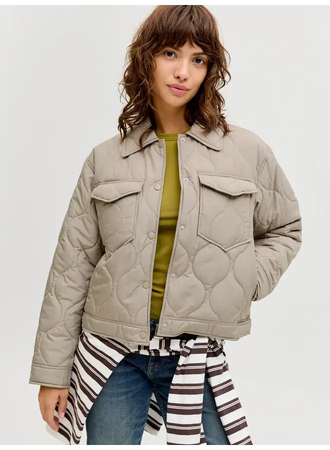 Hope Allie Quilted Jacket Vintage Kaki