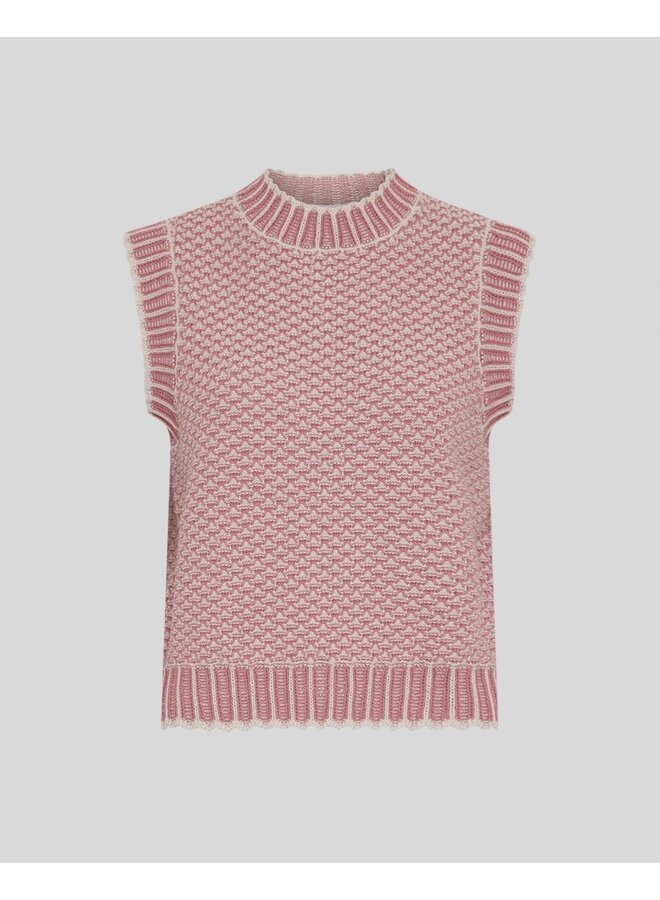 Pilla Vest Oatmeal Rose