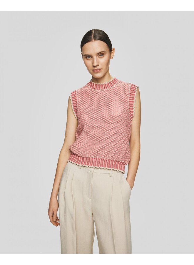 Pilla Vest Oatmeal Rose