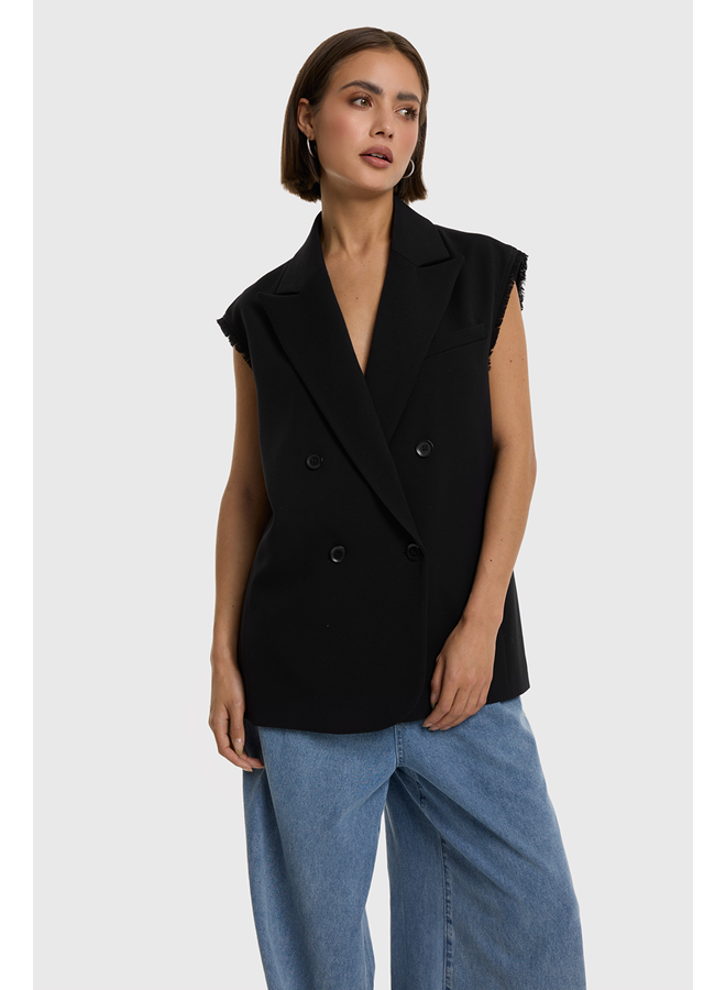 Flowy Waistcoat Black