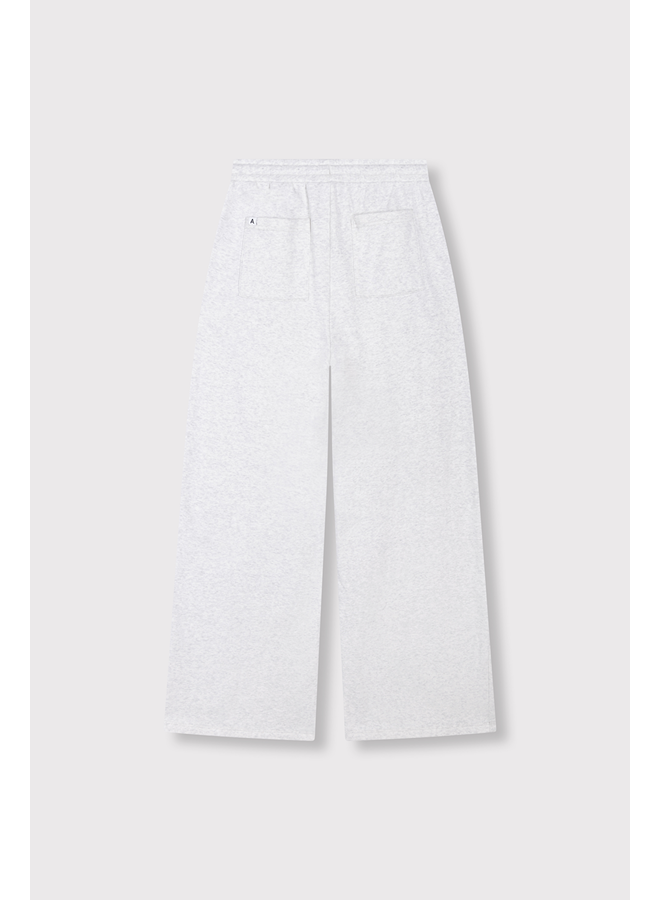 Wide Leg Sweat Pants Light Grey