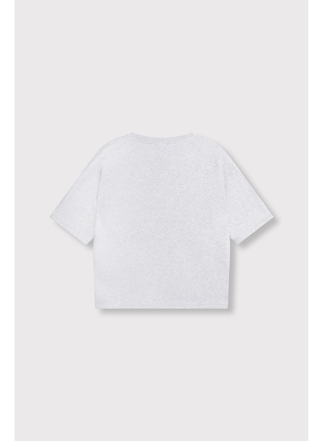 V-neck Shortsleeve Sweater Light Grey