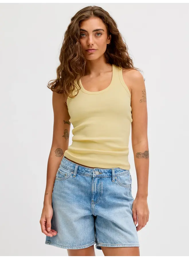 Frida U-neck Top Sunlight