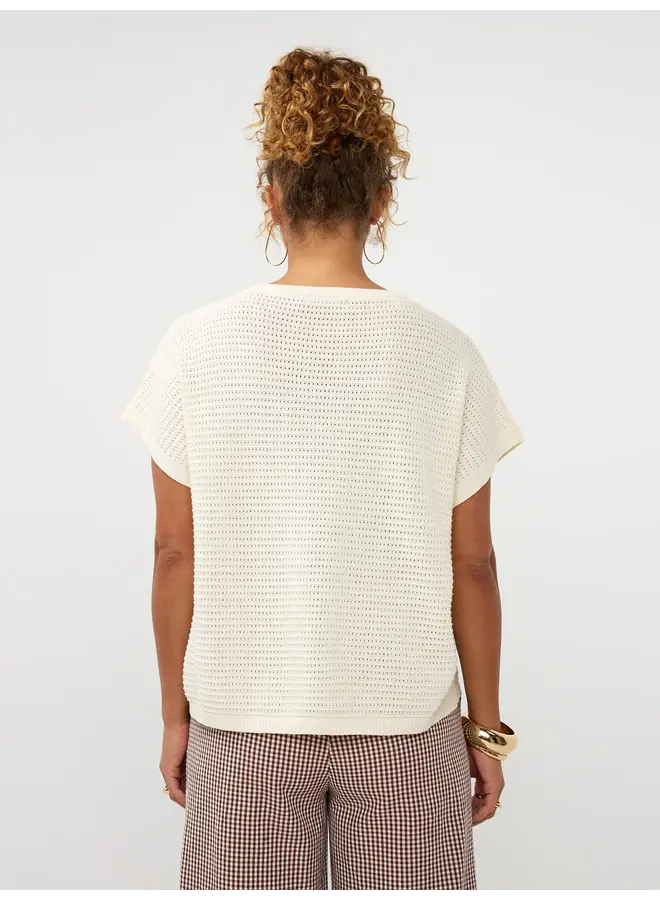 Elin Knitted Top Ecru
