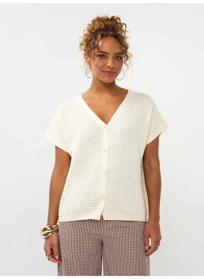 Elin Knitted Top Ecru