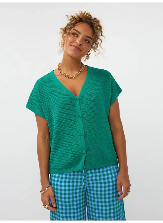 Elin Knitted Top Sea Green