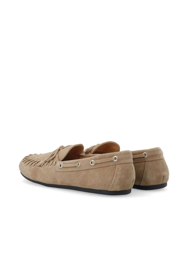 Marlene Moccassin Suede Sand