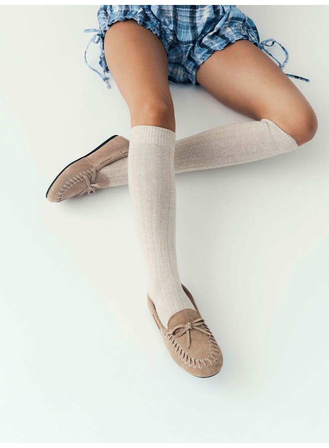 Marlene Moccassin Suede Sand