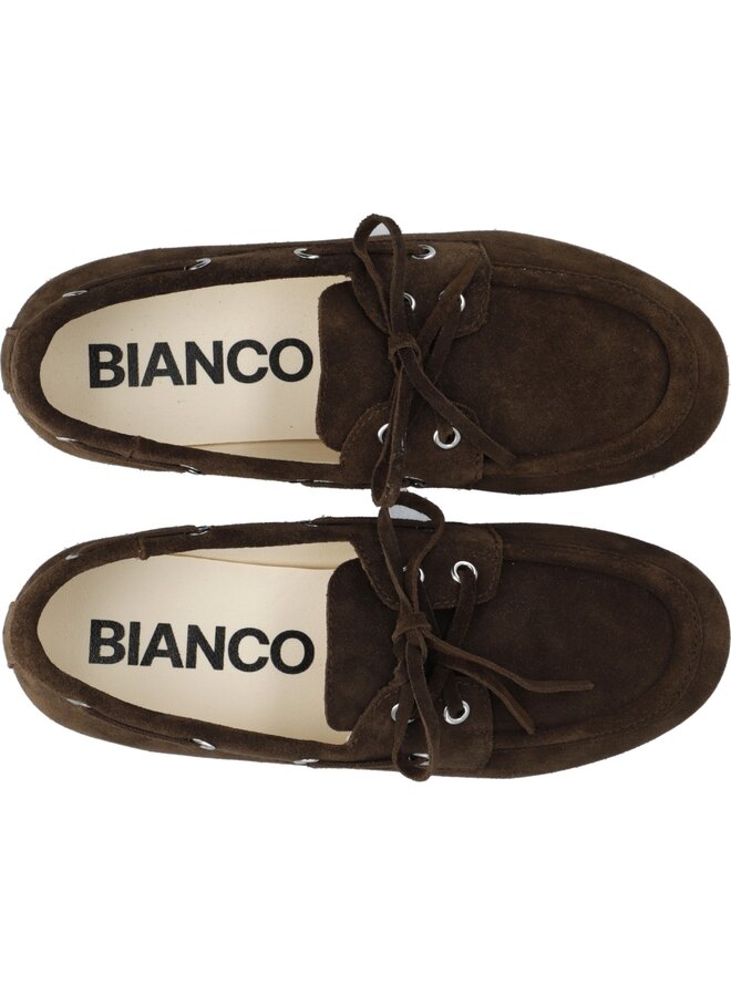 Marlene Boat Shoe Suede Brown