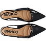 Bari Pointy Flat Slingblack Black