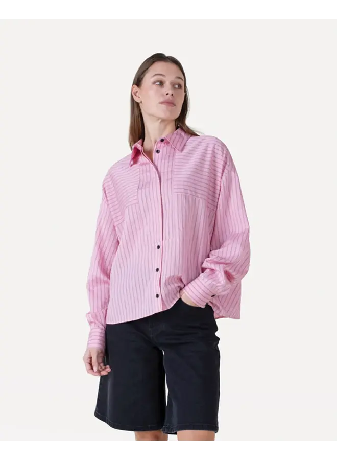 Cherree Fine Stripe Shirt Pink