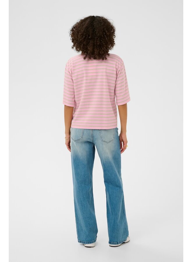 Miala Polo T-shirt Pink/Gray