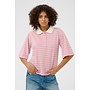 Miala Polo T-shirt Pink/Gray