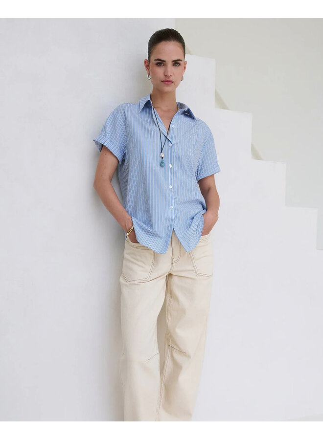 Blanche Shirt Blue Stripe