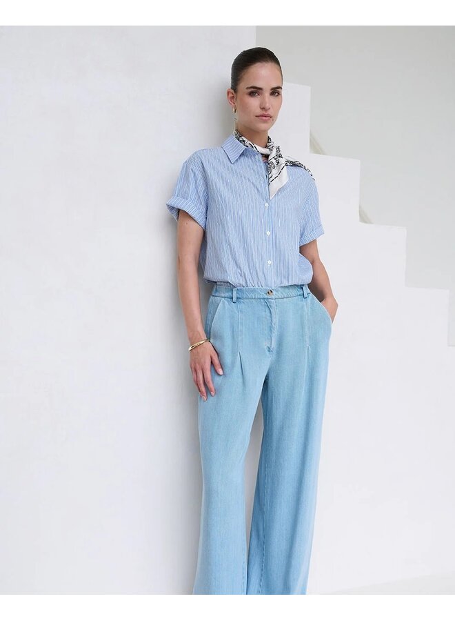 Blanche Shirt Blue Stripe