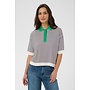 Lizza Polo Knit Chalk /Black Fine Stripe