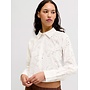 Nova Broderie Cropped Shirt Blanc de Blanc