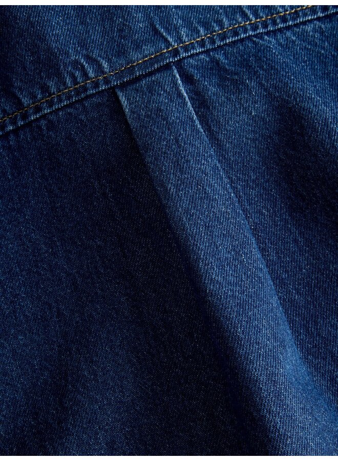 Amara Short Denim Dress Medium Blue