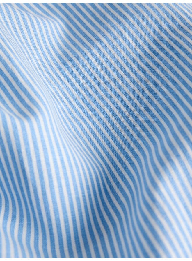 Annika Summer Open Back Dress Blue Stripes