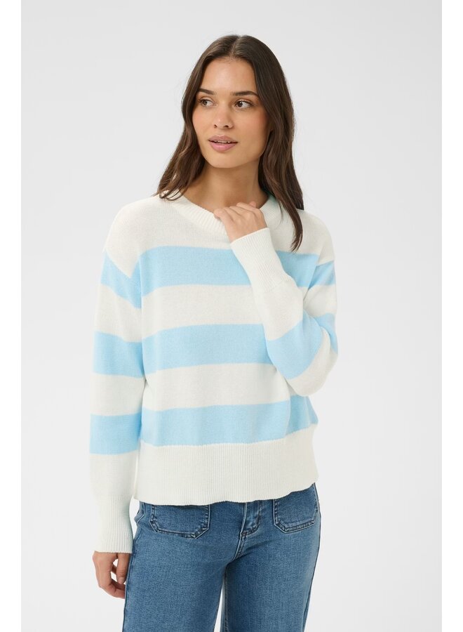 Harriet Knit Pullover Chalk Stripe
