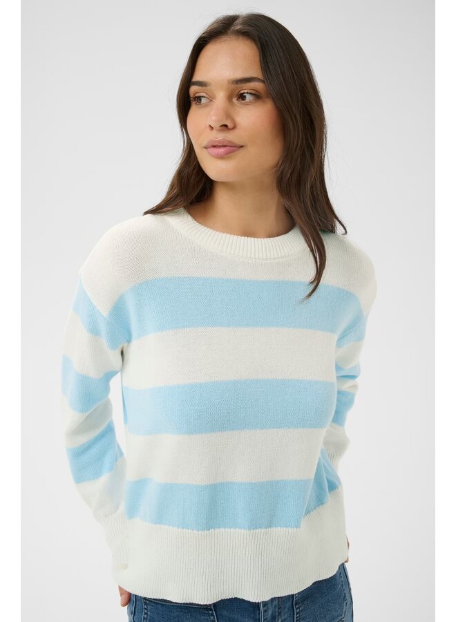 Harriet Knit Pullover Chalk Stripe