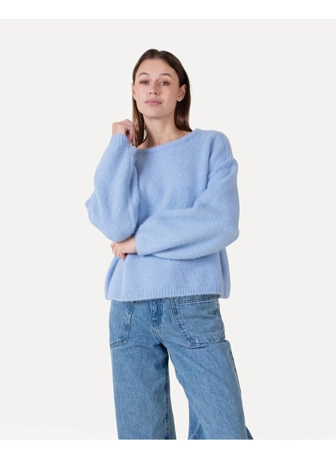 Roxane Knitted Pull Sky Blue