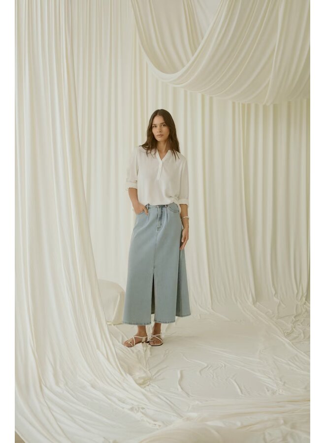 Minna Denim Skirt Light Blue Washed