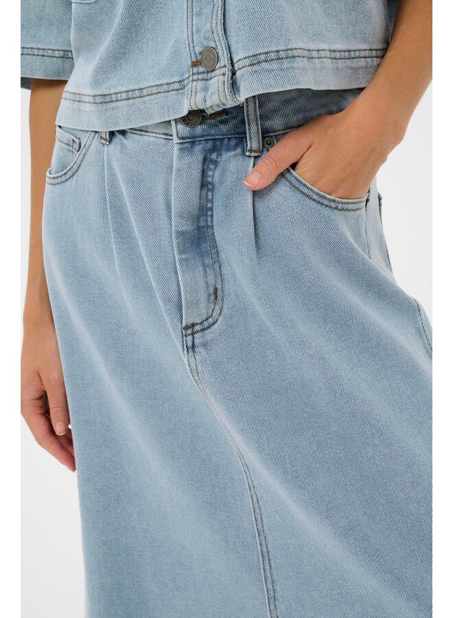 Minna Denim Skirt Light Blue Washed