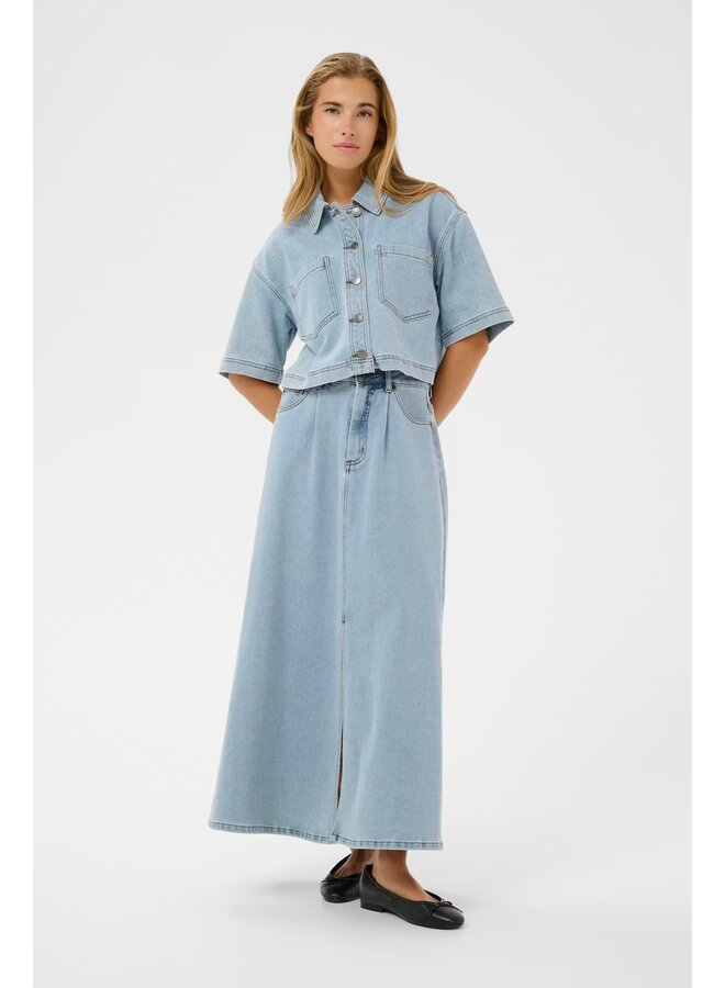 Minna Denim Skirt Light Blue Washed