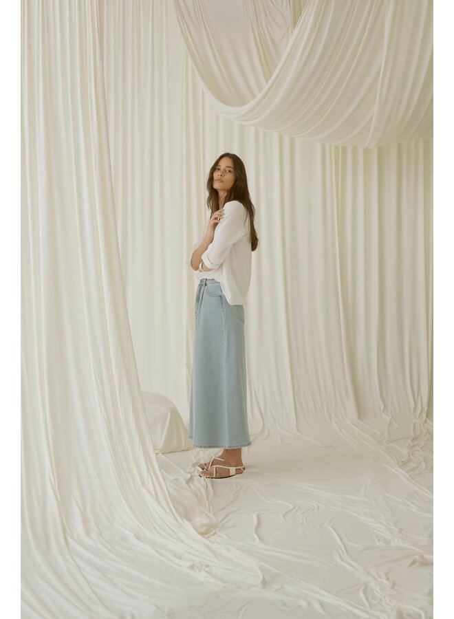 Minna Denim Skirt Light Blue Washed