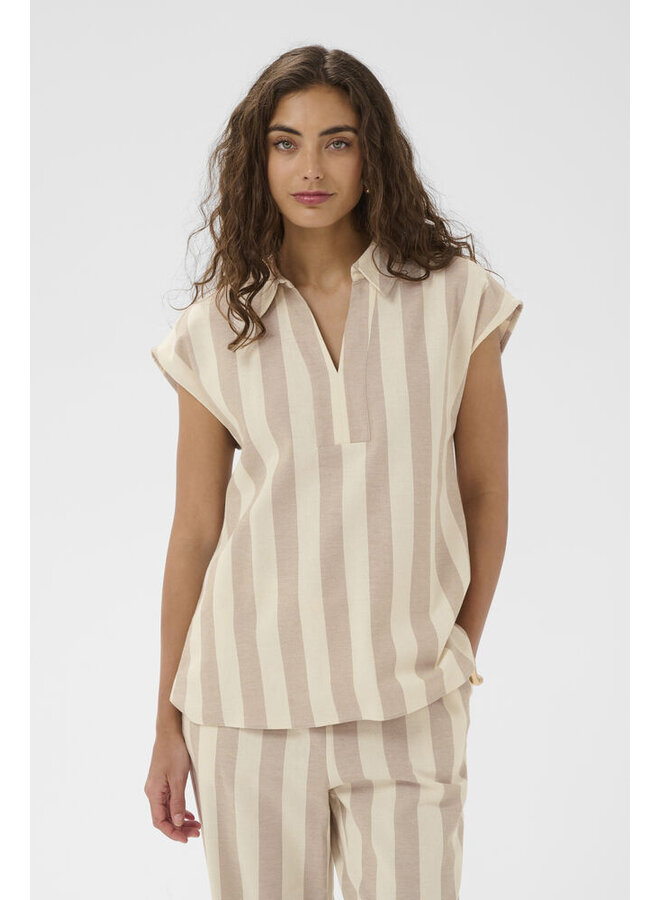 Kapina Blouse Dune/White Stripe