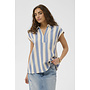 Kapina Blouse White/Blue Stripe