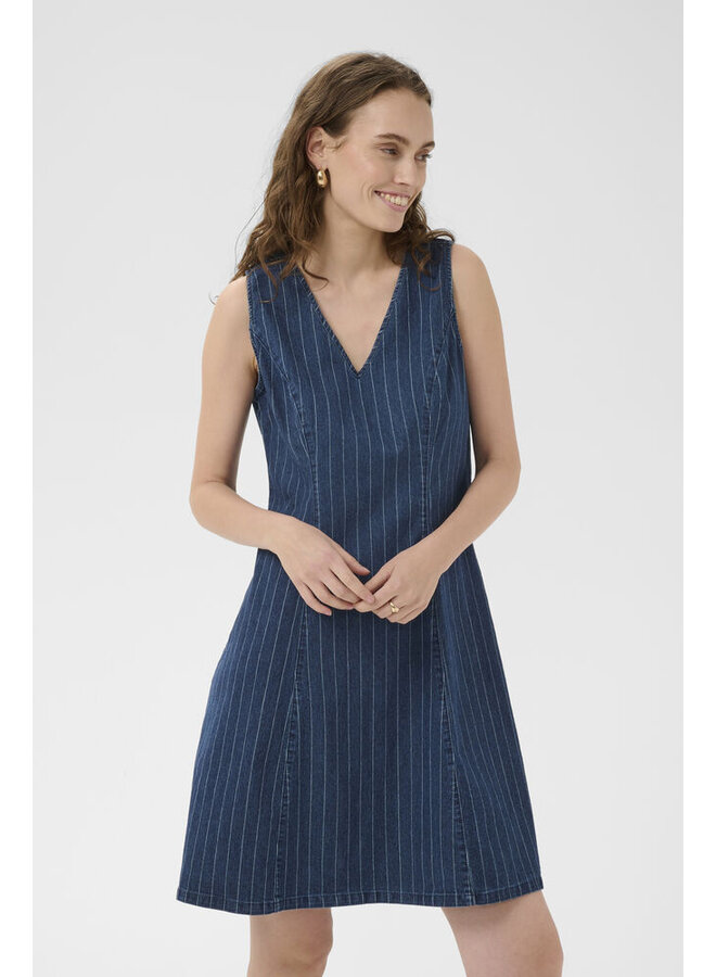Mai Renny Dress Dark Blue Wash