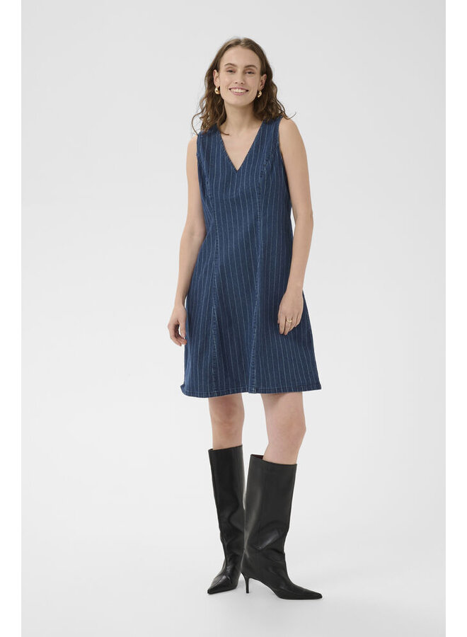 Mai Renny Dress Dark Blue Wash