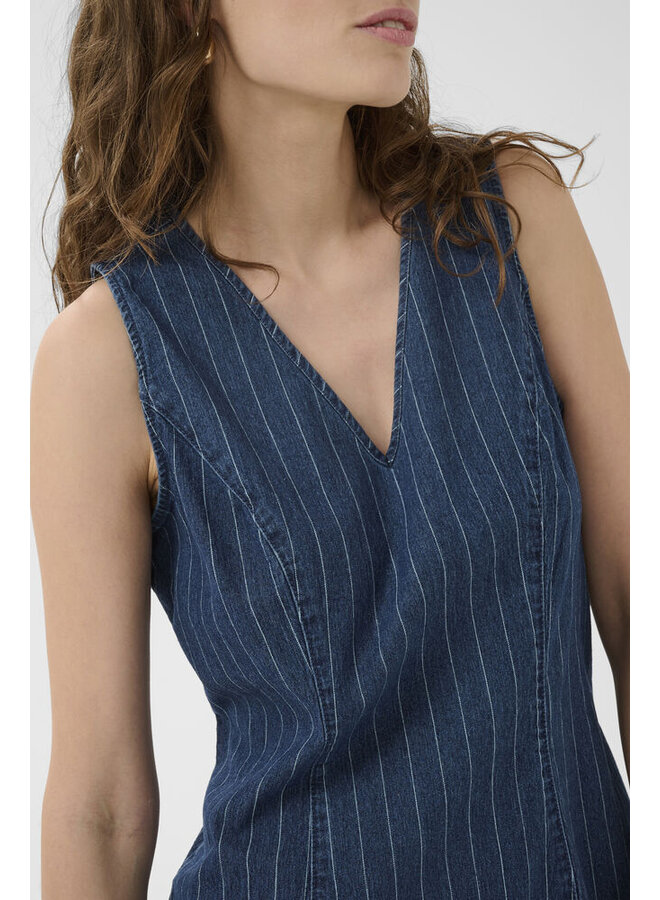 Mai Renny Dress Dark Blue Wash