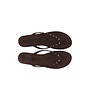 Mexico Studs Flip Flop Suede Brown