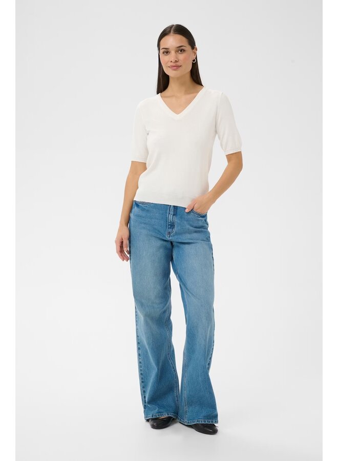 Lizza V-neck Pullover Chalk