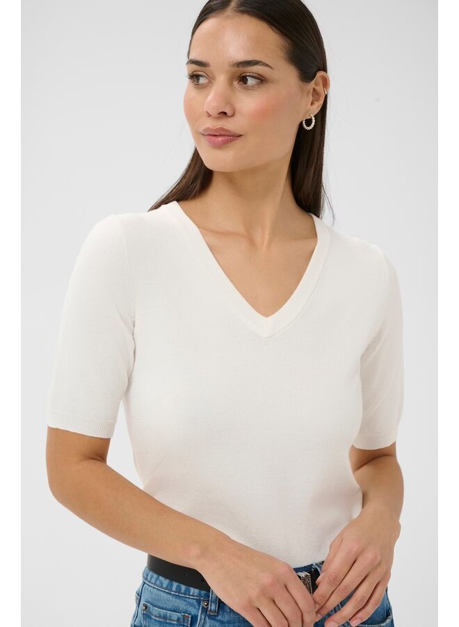 Lizza V-neck Pullover Chalk
