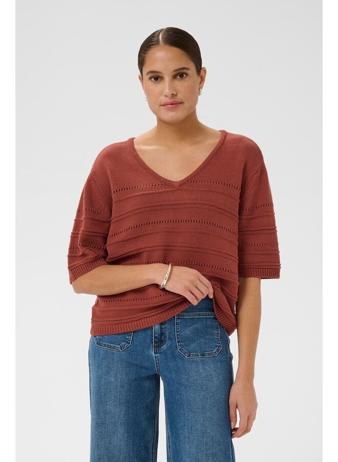 Mellie Knit Pullover Henna