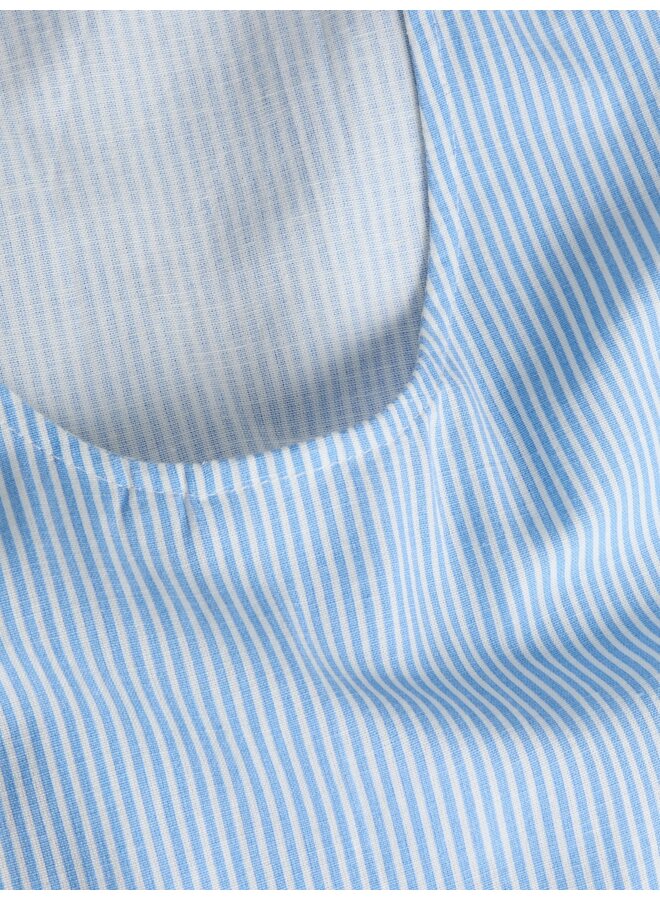 Annika Short Dress Blue Stripes