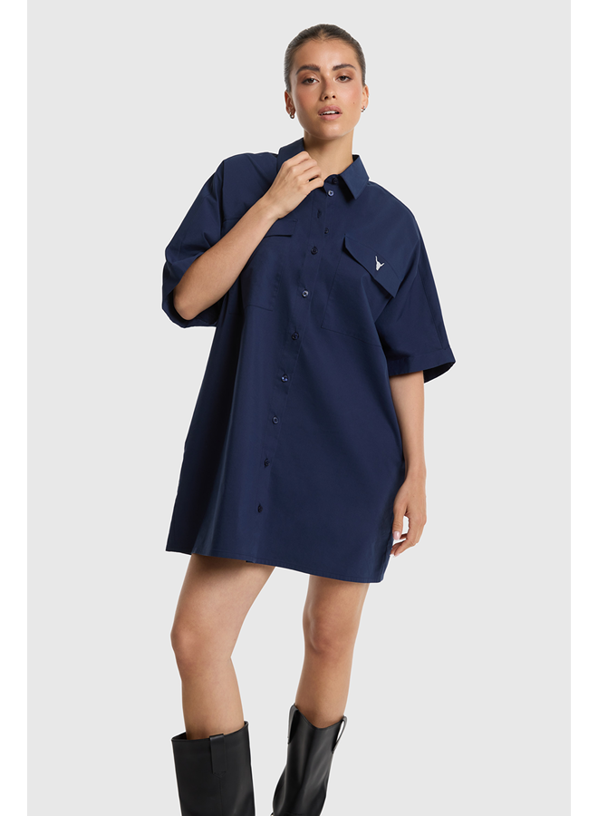 Blouse Dress Navy
