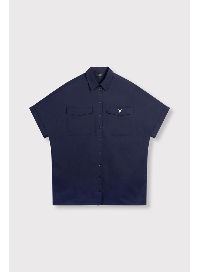 Blouse Dress Navy