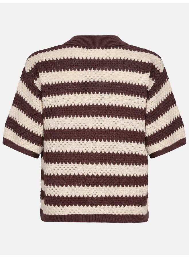 Janouk Knitted Top Brown/Ecru