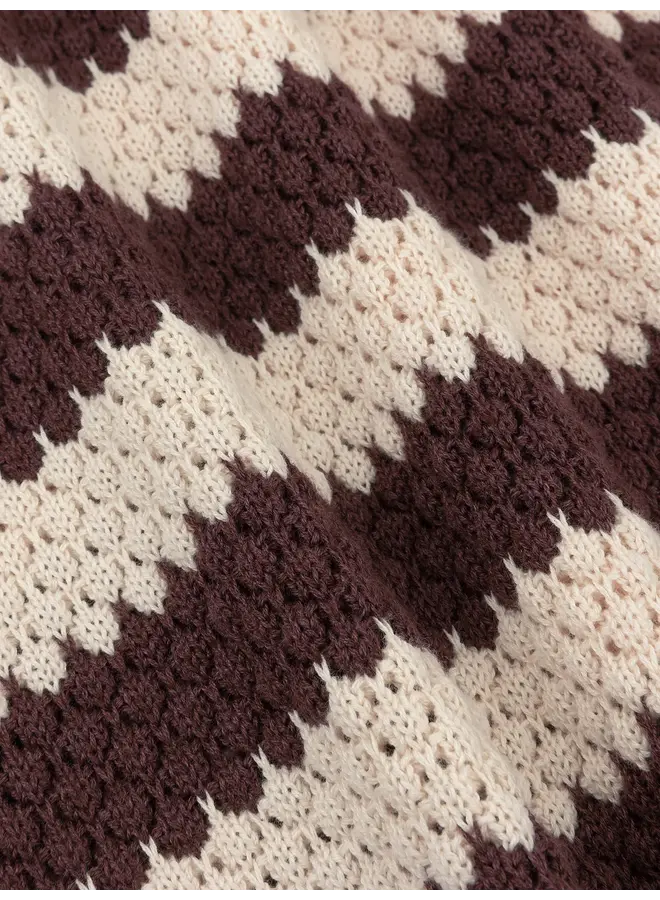 Janouk Knitted Top Brown/Ecru