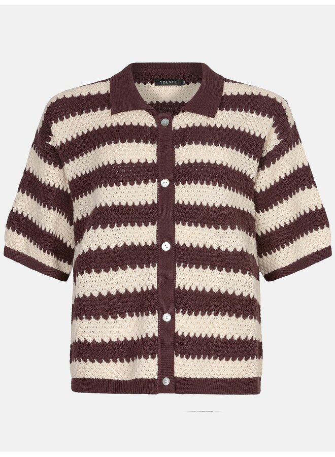 Janouk Knitted Top Brown/Ecru