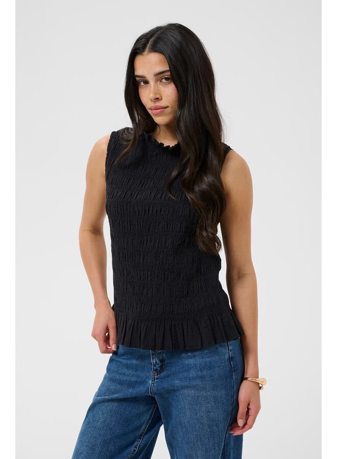 Bethany Smock Top Black Deep